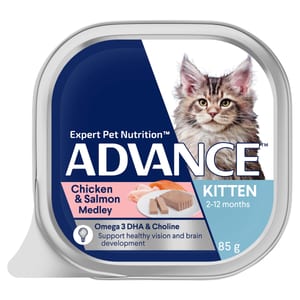 ADVANCE Kitten Wet Cat Food Chicken & Salmon Medley Trays product photo