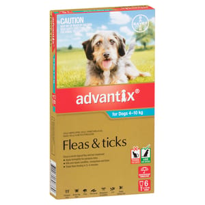 ADVANTIX Flea and Tick Treatment for Dogs 4-10 kg product photo