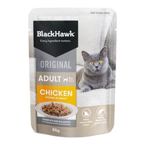 Black Hawk Adult Wet Cat Food Chicken in Gravy 85g product photo