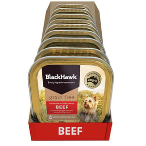 Black Hawk Grain Free Adult Beef Wet Dog Food 100g product photo