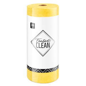 Cartec Roll of Tear Away Microfibre Cloths Yellow product photo