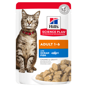 Hill's Science Diet Adult Cat Ocean Fish Pouches 85g 12 Pack product photo
