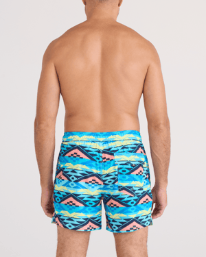 Men's SAXX Go Coastal Volley 2N1 Swim Trunks Tropical Lens product photo