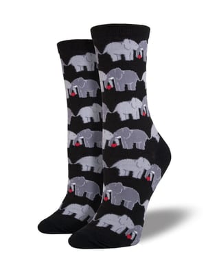 Socksmith Elephant Love Black product photo