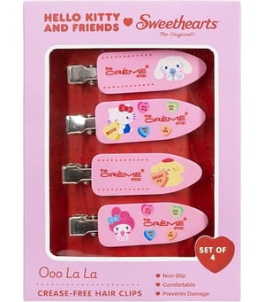 Sanrio Hello Kitty Crease-free Hair Clip (4PC) product photo