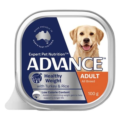 ADVANCE Adult All Breed Healthy Weight Wet Dog Food with Turkey & Rice product photo