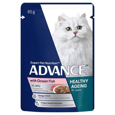 ADVANCE Adult Healthy Ageing Wet Cat Food with Ocean Fish in Jelly product photo