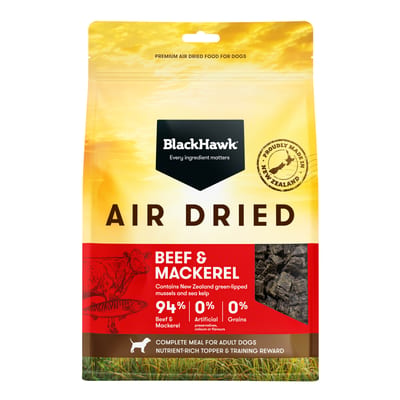 Black Hawk Air Dried Adult Dog Food Beef & Mackerel product photo