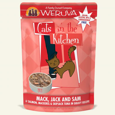 CATS IN THE KITCHEN GRAIN FREE CLASSIC MACK JACK & SAM 3OZ POUCH product photo
