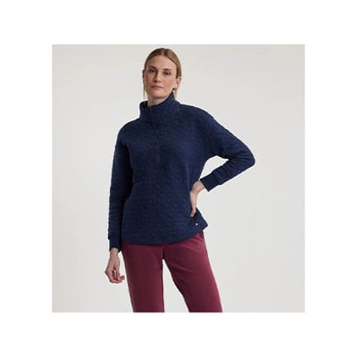 FIG Freya 1/2 Zip Long Quilted Sweater product photo