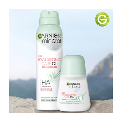 GARNIER MINERAL HYALU CARE antiperspirant 150ml product photo
