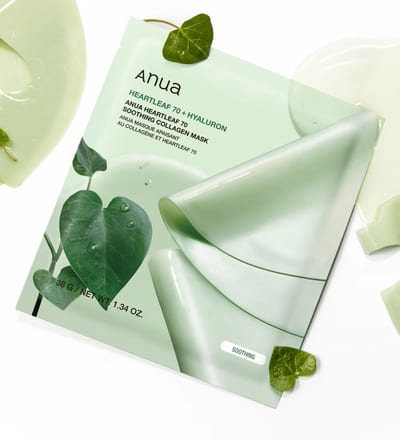 HEARTLEAF 70 SOOTHING COLLAGEN MASK product photo