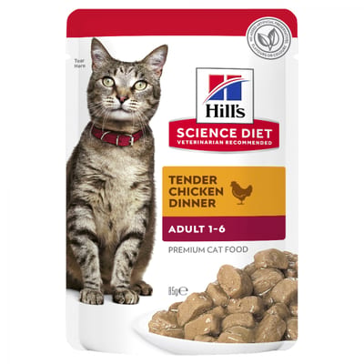 Hill's Science Diet Cat Adult Chicken Pouches product photo