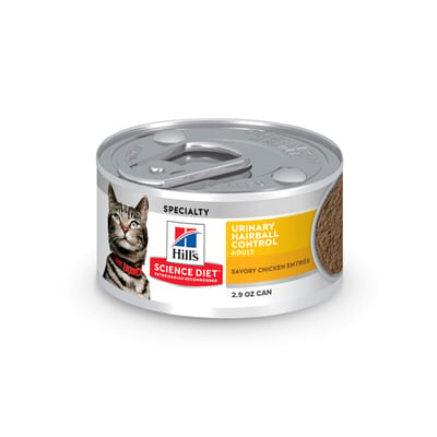 HILLS SCIENCE DIET Cat Urinary & Hairball Control Savory Chicken Entree Canned Food product photo