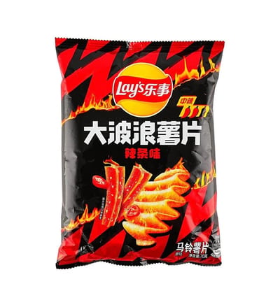 Lay's Potato Chips - Spicy Strip 70G product photo