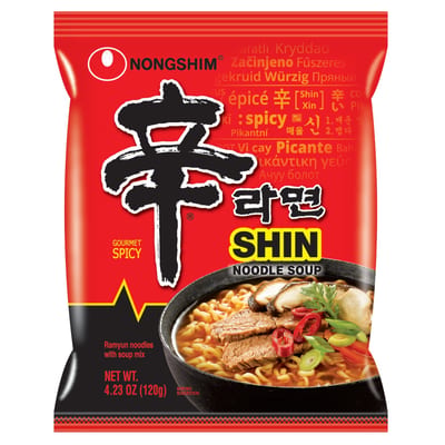 Nongshim Shin Ramyun Noodles Hot & Spicy 120g product photo