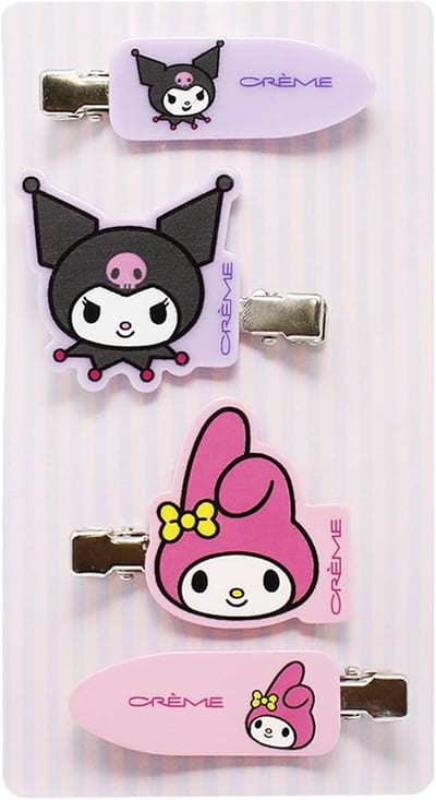 Sanrio My Melody & Kuromi Crease-free Hair Clip (4PC) product photo