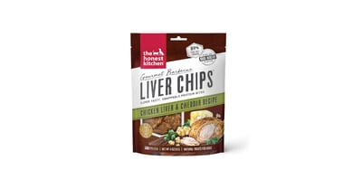 THE HONEST KITCHEN Gourmet Chicken Liver & Cheddar Chips Treats 4 oz product photo