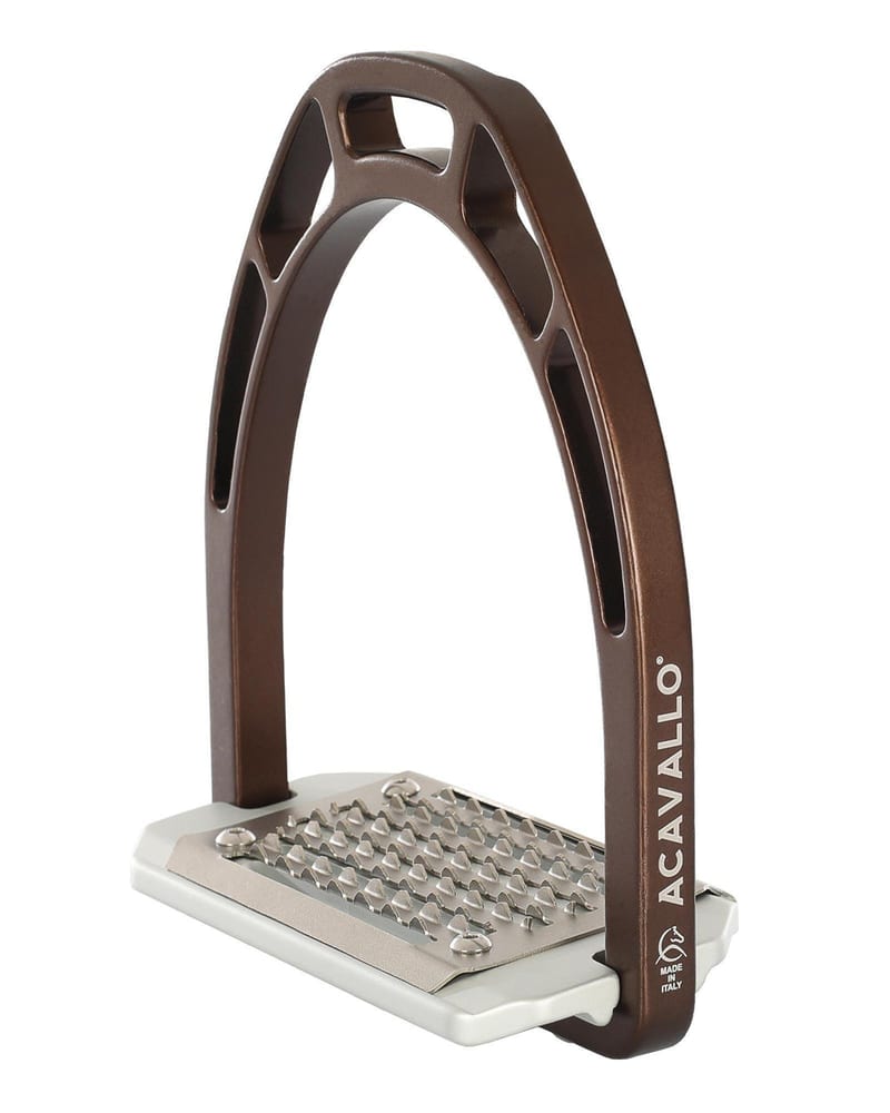 Acavallo Arco Evolution Alupro Aluminium Stirrup professional product photo ready to upload to shopify