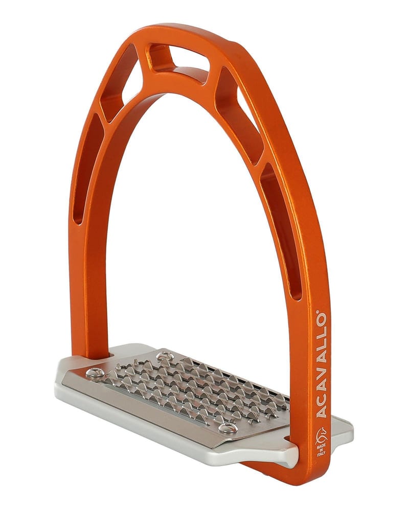Acavallo Arco Evolution Alupro Aluminium Stirrup professional product photo ready to upload to shopify