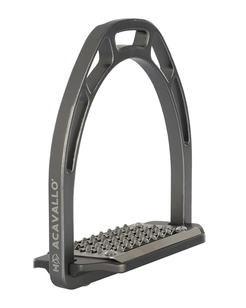 Acavallo Arco Evolution Alupro Aluminium Stirrup professional product photo ready to upload to shopify