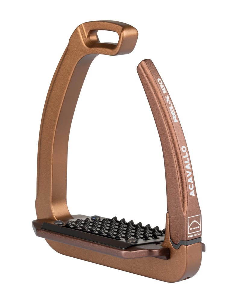 Acavallo Rel-X 180 Stirrup professional product photo ready to upload to shopify