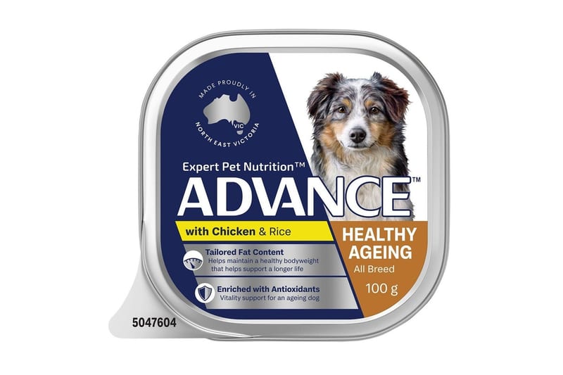 ADVANCE Adult All Breed Healthy Age Wet Dog Food with Chicken & Rice professional product photo ready to upload to shopify