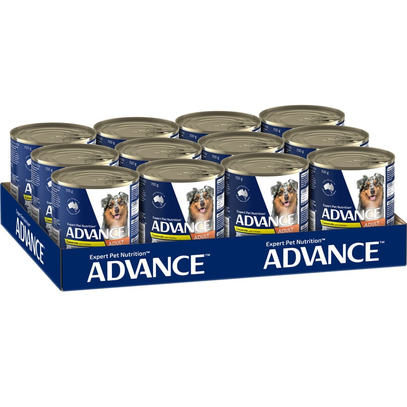 ADVANCE All Breed Wet Dog Food Casserole with Chicken professional product photo ready to upload to shopify