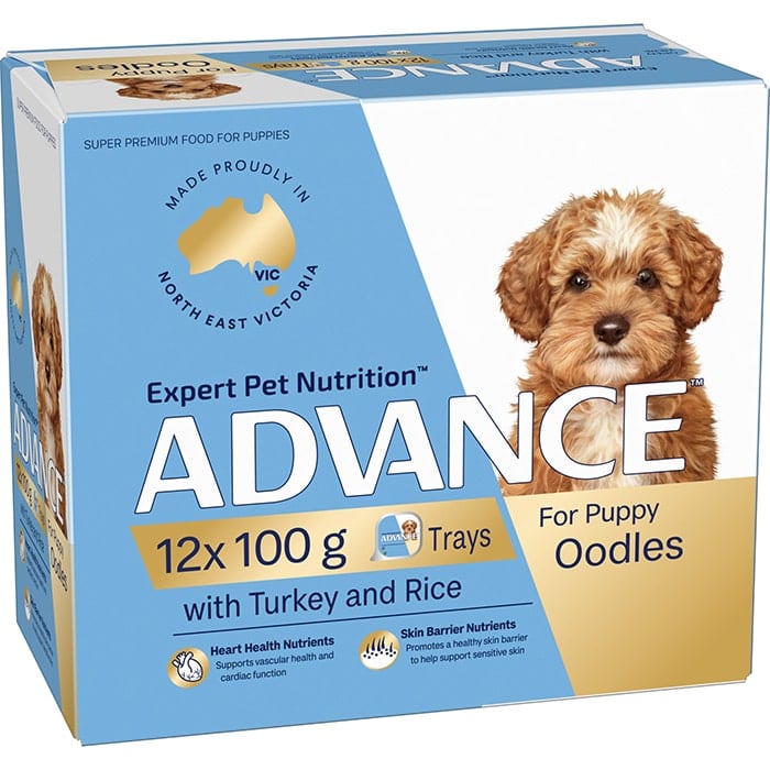 ADVANCE Turkey Oodles Puppy Dog Food professional product photo ready to upload to shopify