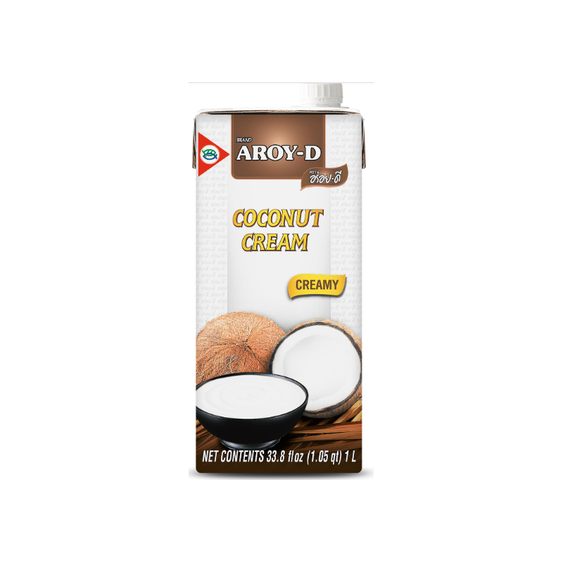 Aroy-D UHT Coconut Cream 1L professional product photo ready to upload to shopify