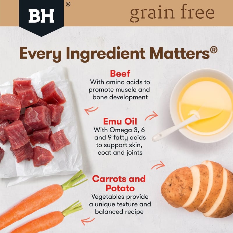 Black Hawk Grain Free Adult Beef Wet Dog Food 100g professional product photo ready to upload to shopify