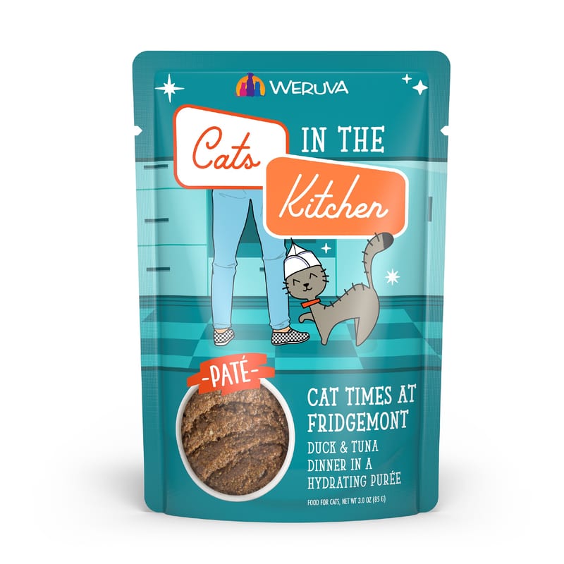 CATS IN THE KITCHEN CAT GRAIN FREE SLIDE N' SERVE 3OZ POUCH professional product photo ready to upload to shopify