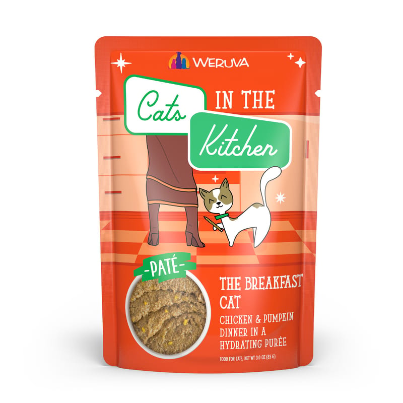 Cats in the Kitchen Grain Free Breakfast Cat Food 3oz Pouch professional product photo ready to upload to shopify