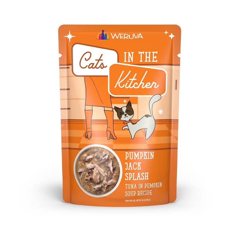 Cats in the Kitchen Cat Pumpkin Jack Splash 3oz Pouch professional product photo ready to upload to shopify