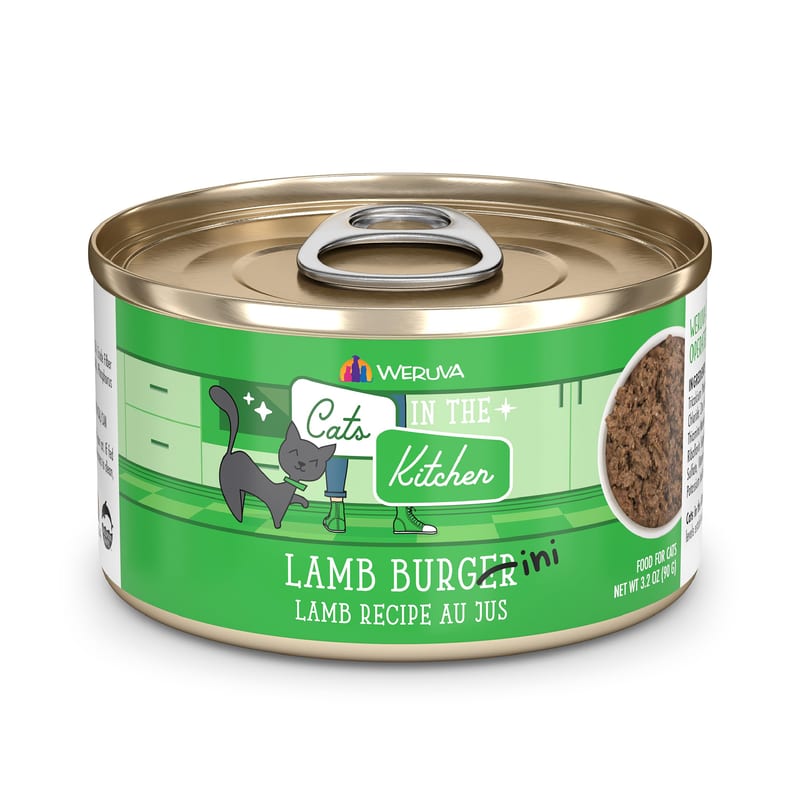 Cats in the Kitchen Lamb Burger-ini 3.2oz professional product photo ready to upload to shopify