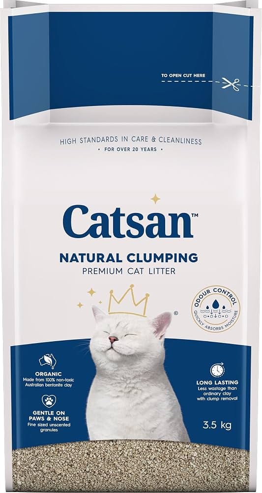 Catsan Ultra Clumping Clay Cat Litter professional product photo ready to upload to shopify