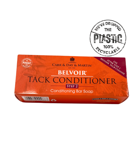 Belvoir Tack Conditioner Bar Soap Step 2 professional product photo ready to upload to shopify