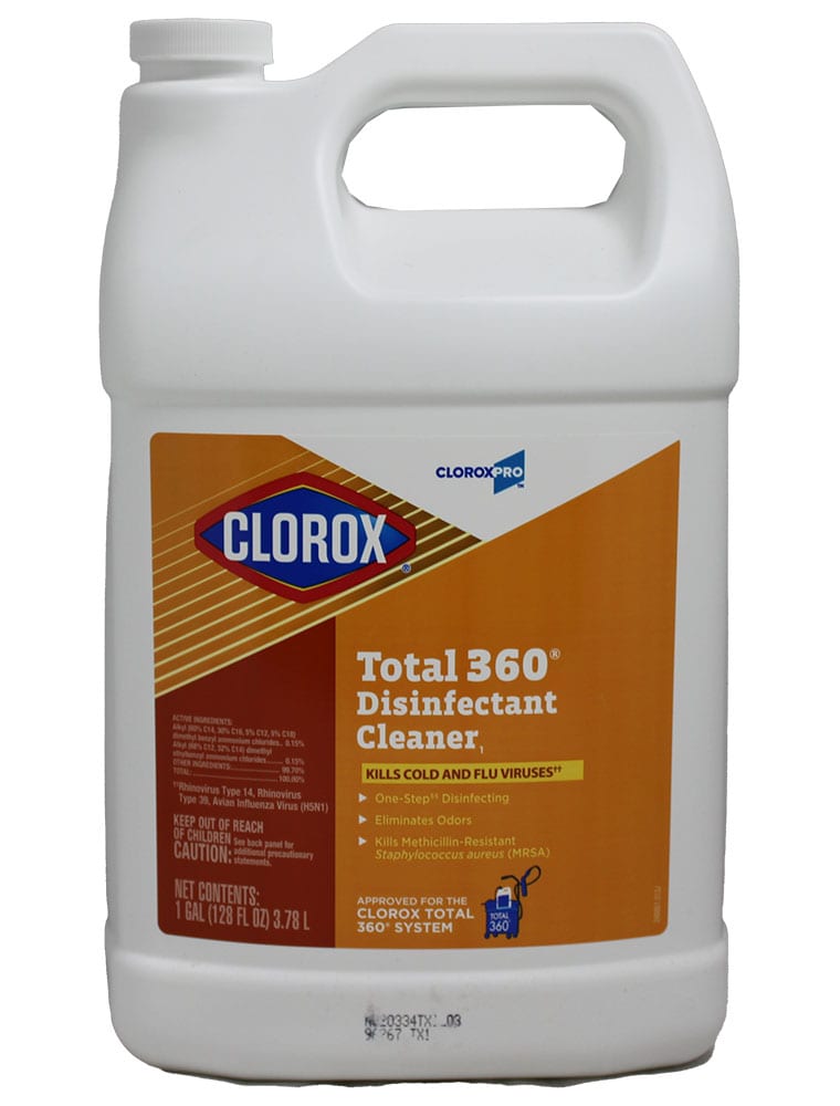 Clorox Total 360 Disinfectant Cleaner – 1 Gallon professional product photo ready to upload to shopify