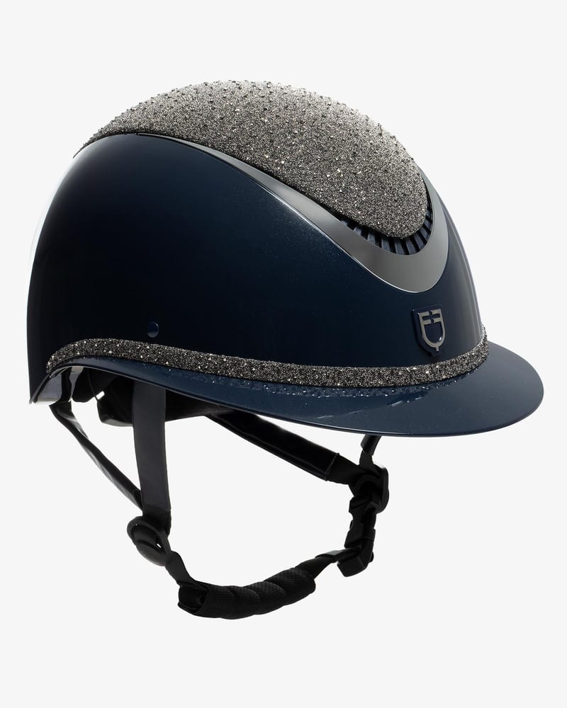Equestro Luxury Wide Visor Helmet professional product photo ready to upload to shopify