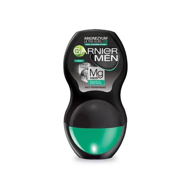 GARNIER MINERAL Men Magnesium roll on 50ml professional product photo ready to upload to shopify