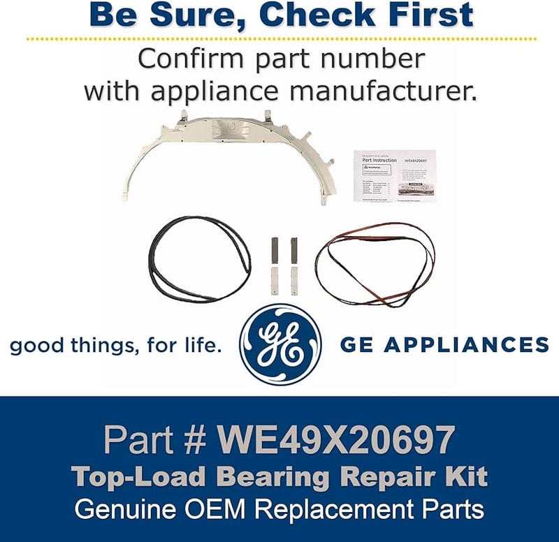 GE Dryer Bearing Repair Kit professional product photo ready to upload to shopify