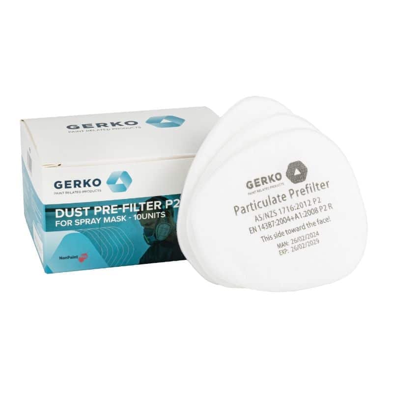 Gerko Dust pre-filter P2 for spray mask 10pcs. professional product photo ready to upload to shopify