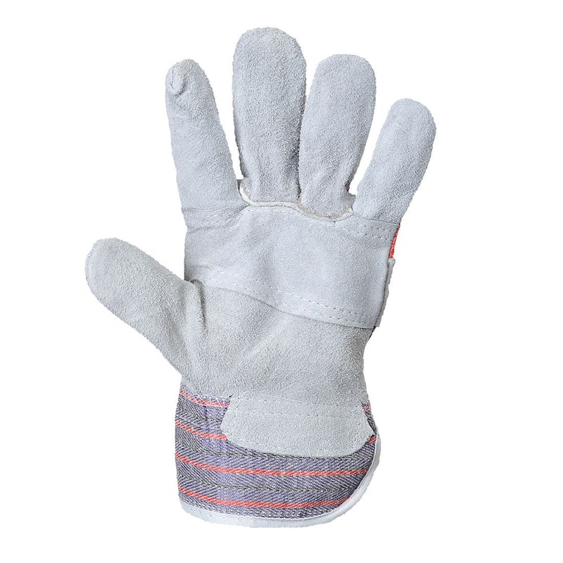 Grey Canadian Rigger Gloves professional product photo ready to upload to shopify
