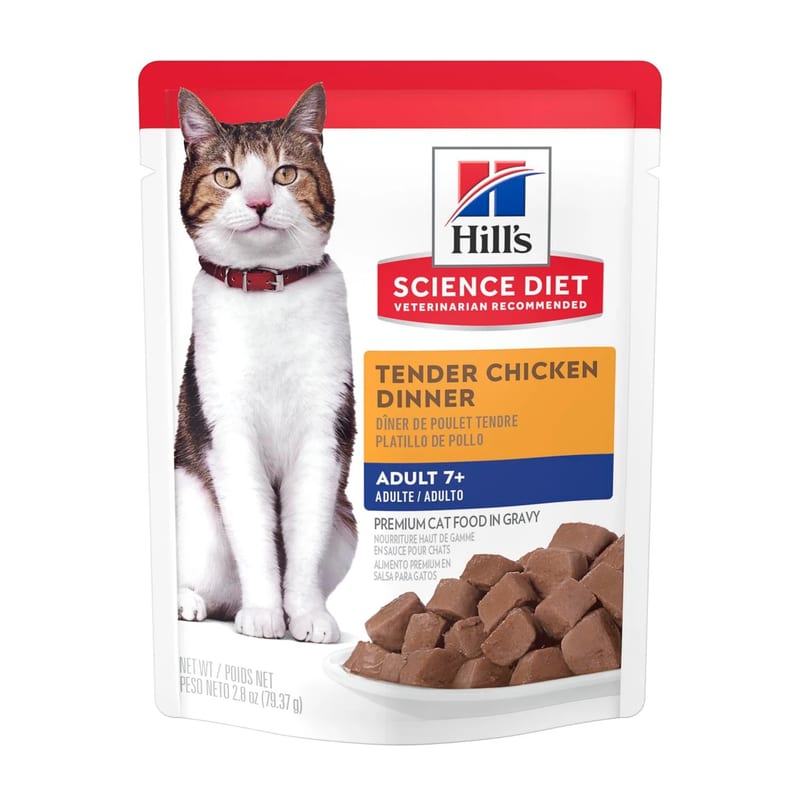 Hill's Science Diet Cat Adult Chicken Pouches professional product photo ready to upload to shopify