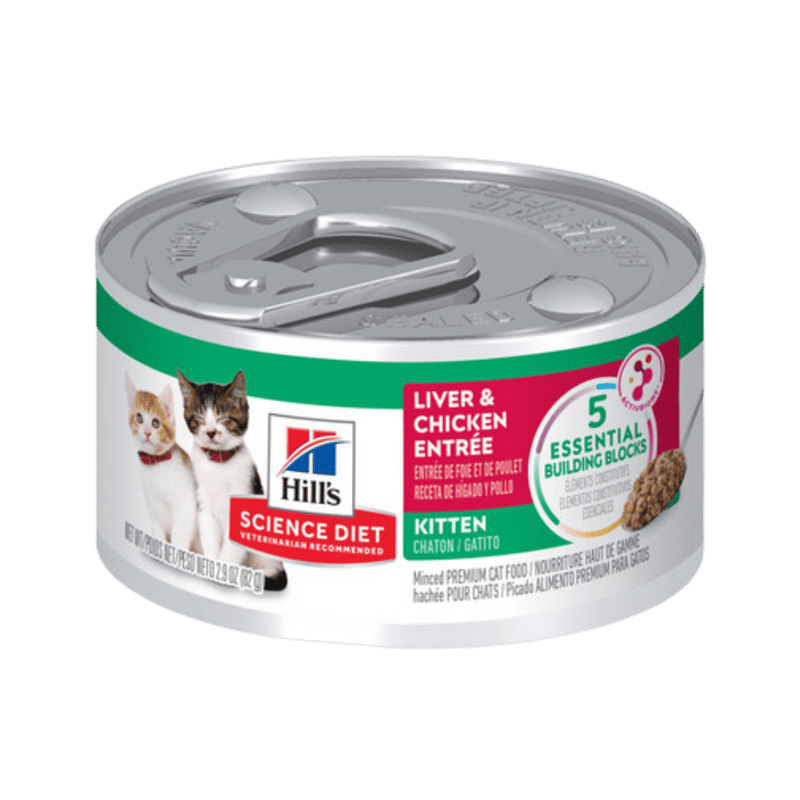 HILLS SCIENCE DIET Cat Liver & Chicken Entree Canned Food professional product photo ready to upload to shopify