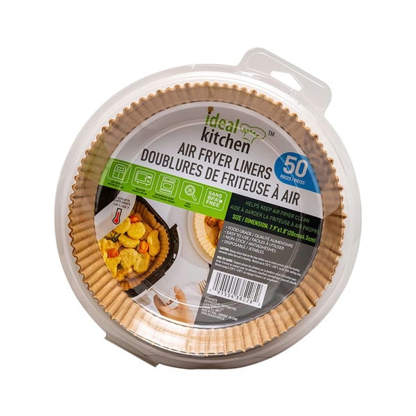 Ideal Kitchen Air Fryer Paper Liners professional product photo ready to upload to shopify