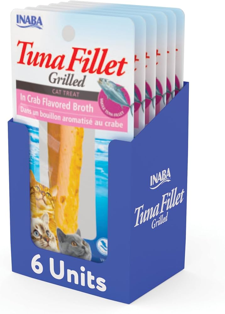 Inaba Grilled Fillets - Tuna in Crab Broth professional product photo ready to upload to shopify
