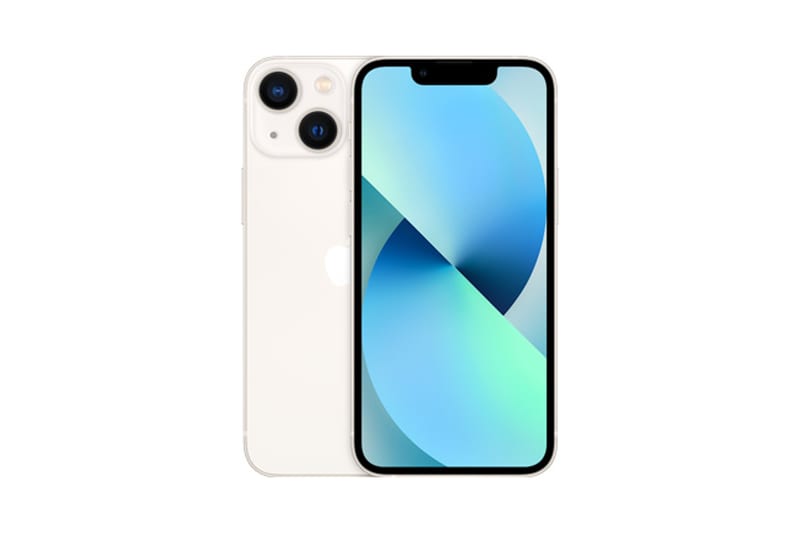 iPhone 13 Mini 256GB Blue professional product photo ready to upload to shopify