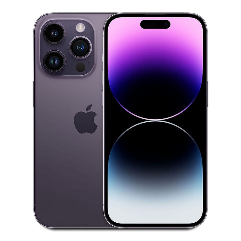 iPhone 14 Pro Max 128GB Deep Purple professional product photo ready to upload to shopify