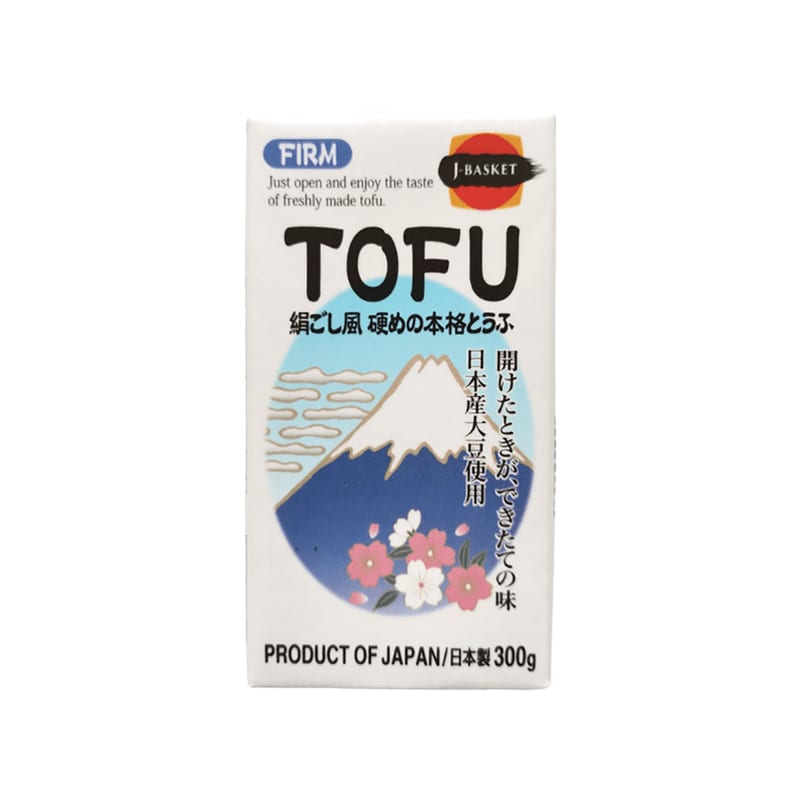 J-Basket Tofu Firm Satonoyuki 300g professional product photo ready to upload to shopify